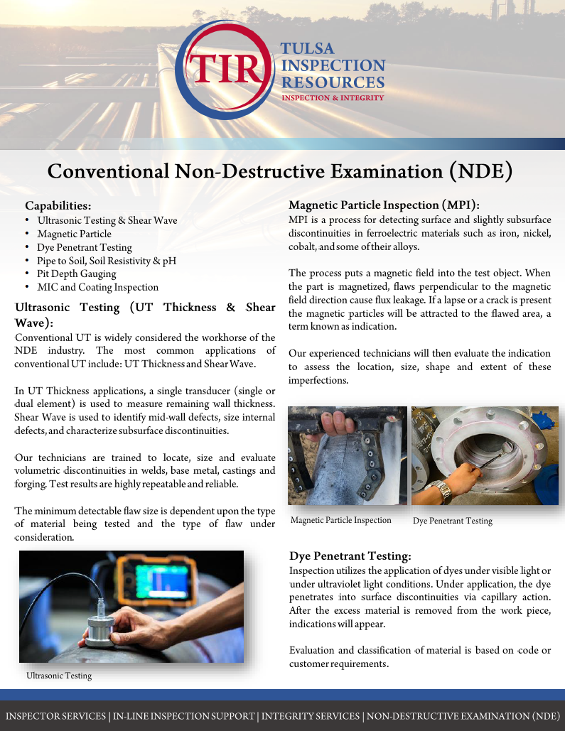 Conventional NDE Brochure