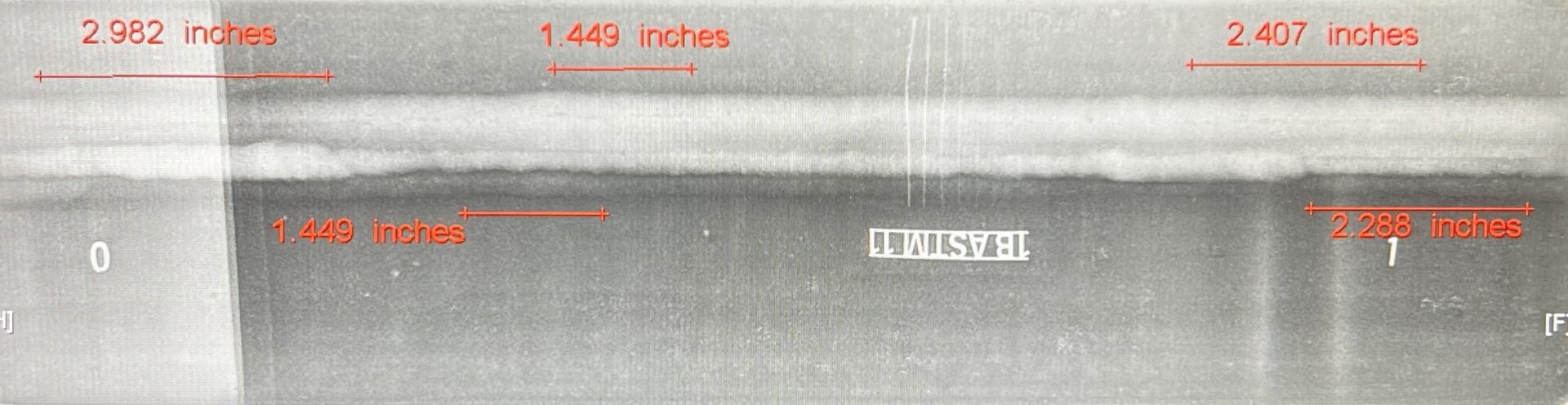 X-Ray Scan Seam Weld
